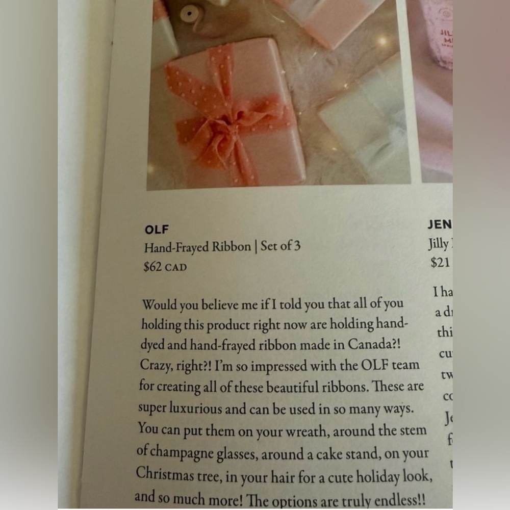 OLF Luxe Ribbon Set For The Jilly Box - Picture 5 of 5